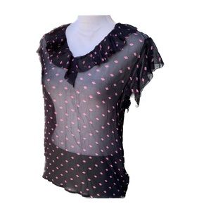 LEVATE ROOM Chiffon Sheer Blouse